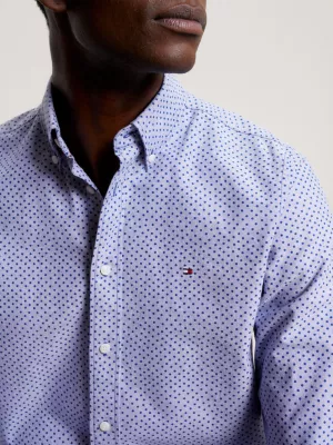 Camisa Oxford Micro Dot de Corte Regular