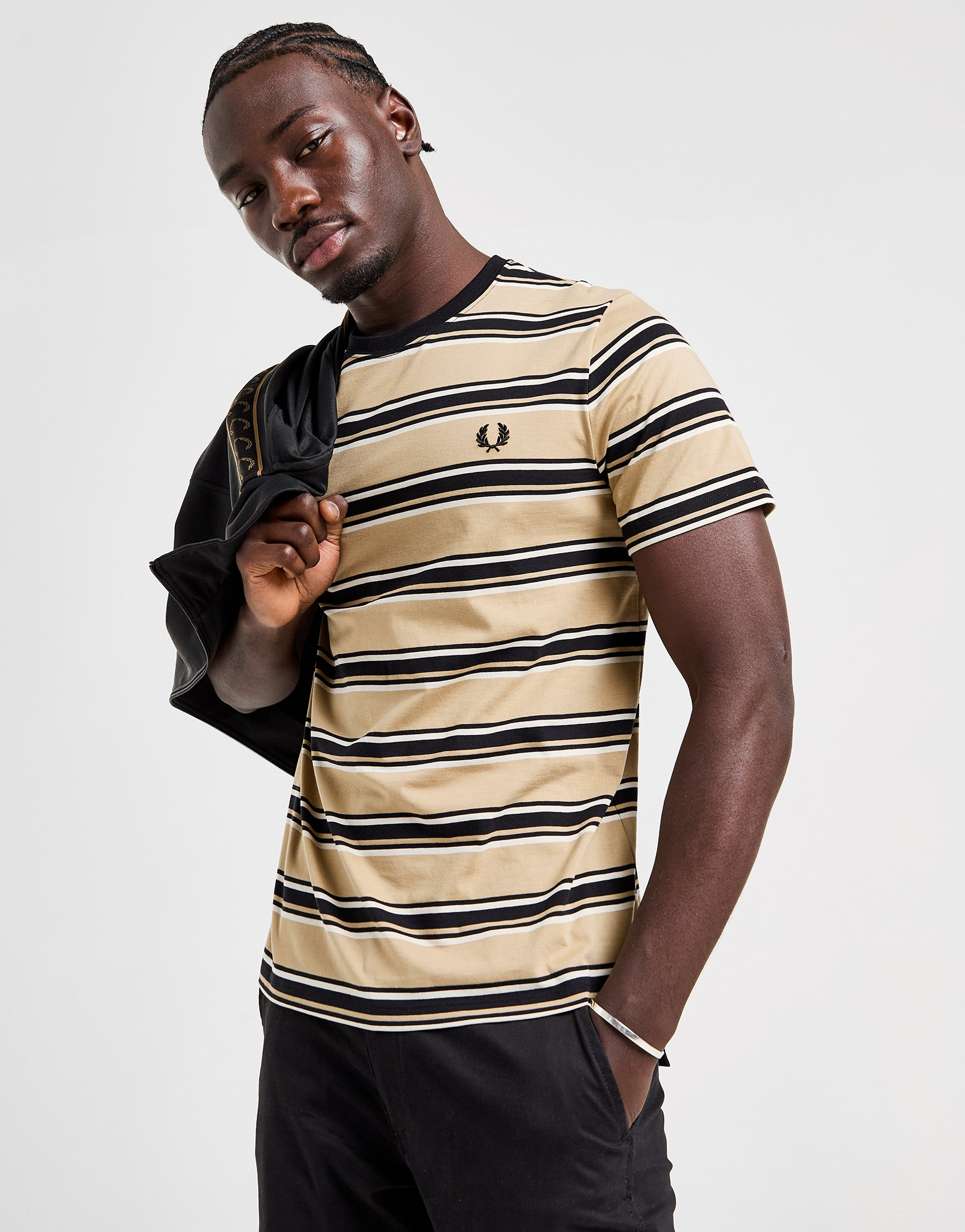 Fred Perry T-shirt Rayé Homme