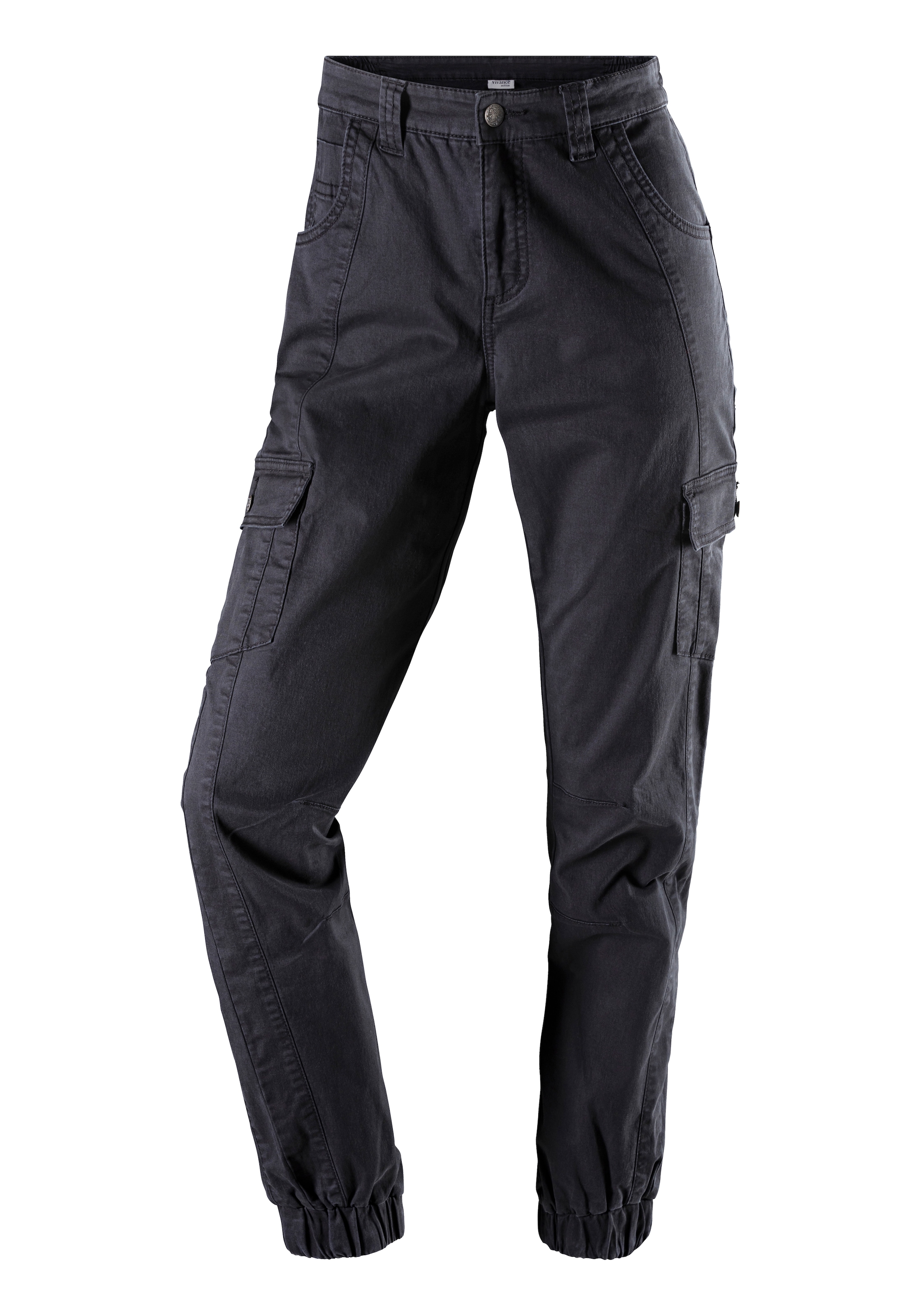Vivance active Trekkinghose »Cargo Jeans Optik«  Baumwollmix mit Cargo Taschen