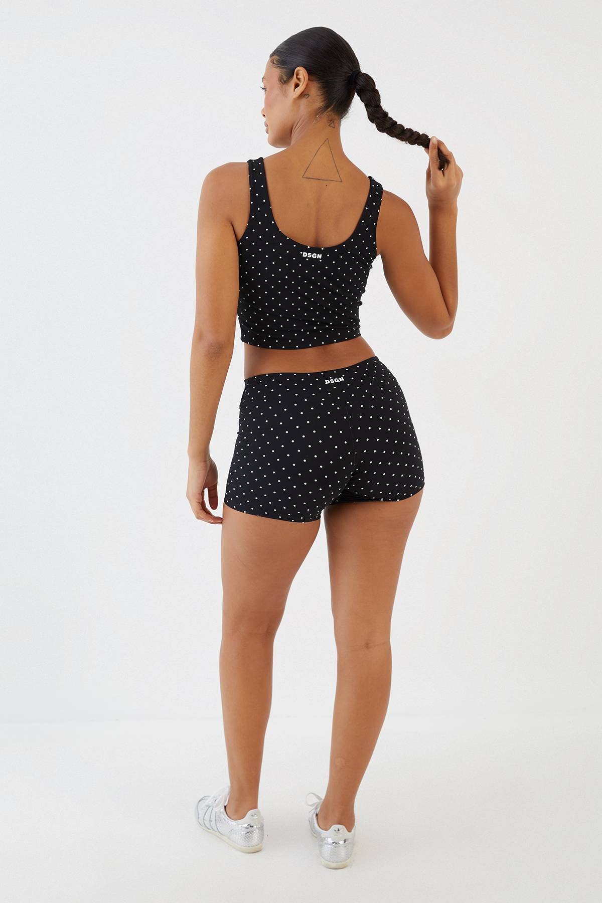Short Mini Sculptant À Pois Dsgn Studio