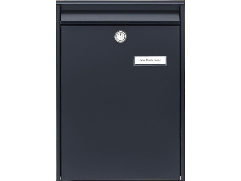 Burgwächter Briefkasten LEIPZIG 777 ANT Schwarz Briefkasten