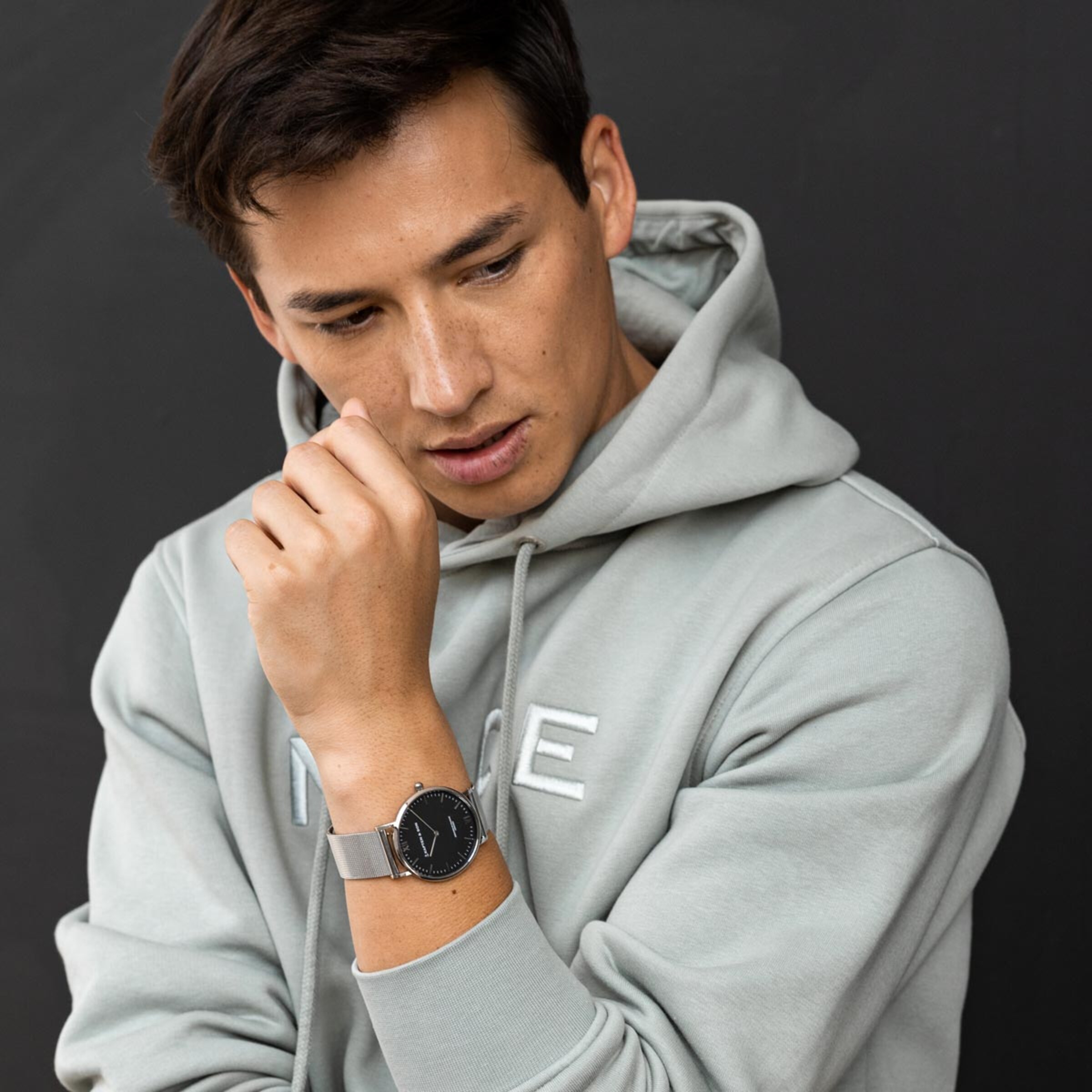 Campus Silver Black Mesh