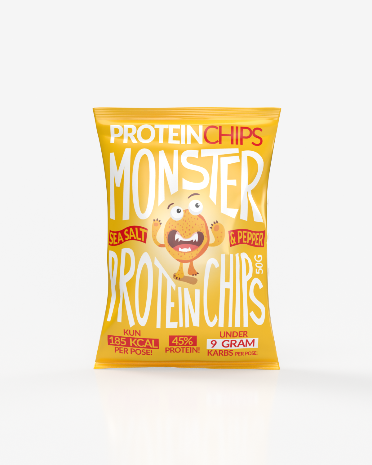 Monster Lavkarbo Protein Chips Sea Salt &amp; Pepper 5x50g