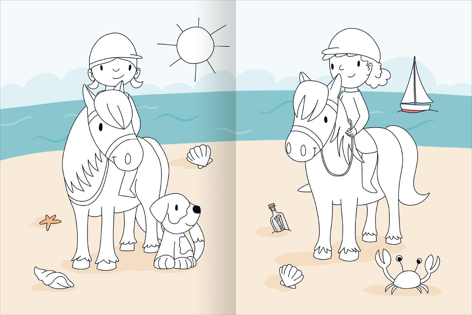 Mein großes buntes Malbuch - Pferde und Ponys