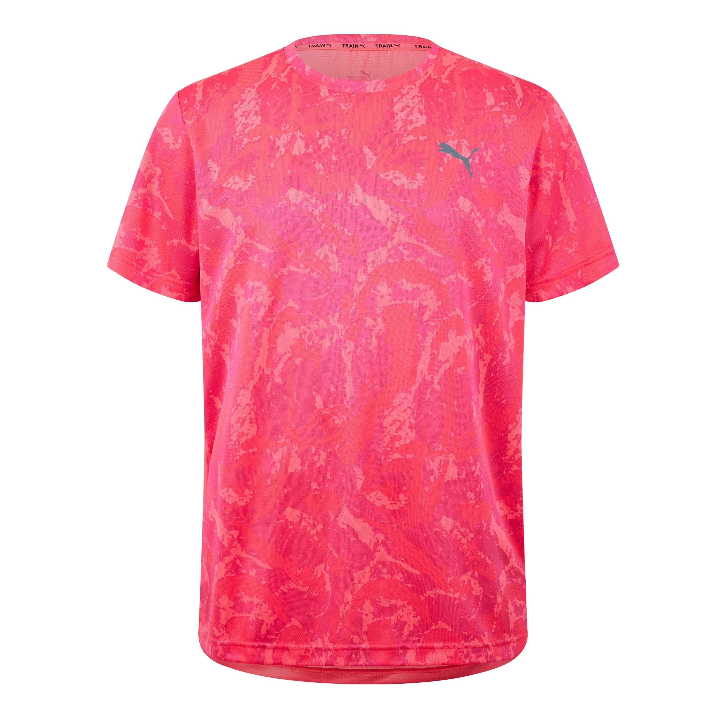 Puma Puma Train All Day Camo Tee Speed Brights Gym Top Mens