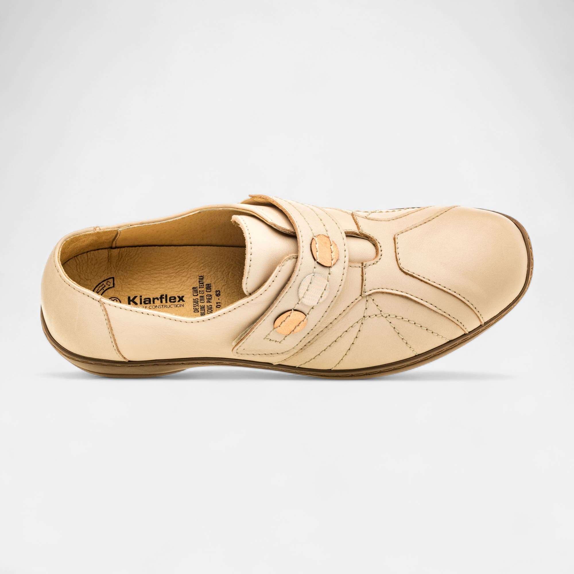 Escarpins pieds sensibles Femme en cuir beige
