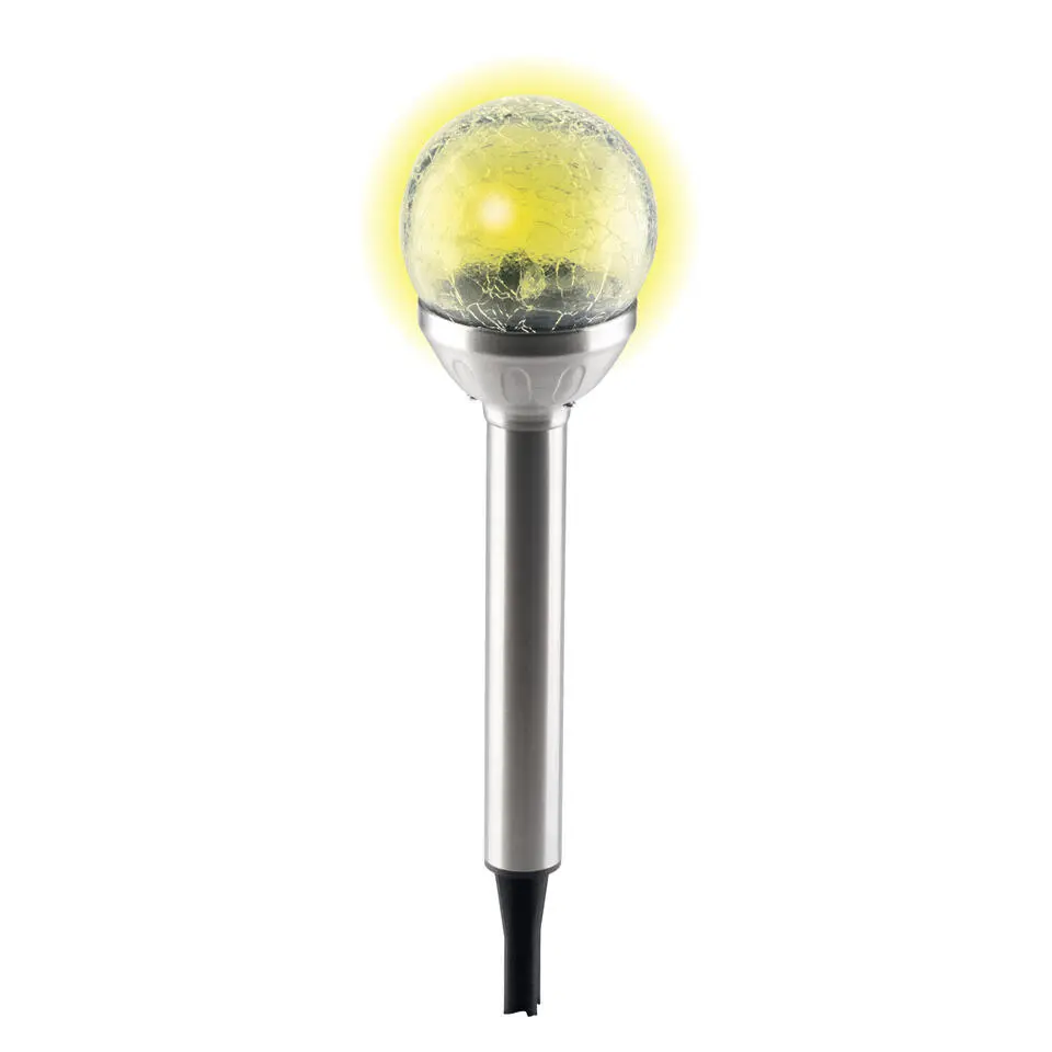 Grundig Prikspot - solar - RVS - tuinverlichting - 25 cm
