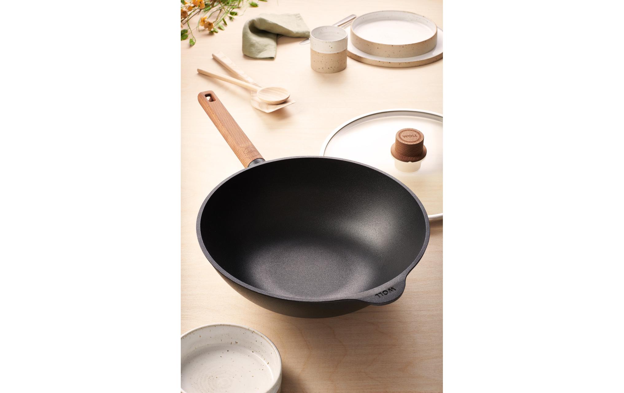 Wok Eco Logic QXR 28 cm, ohne abnehmbarem Griff<br>Guss-Wok