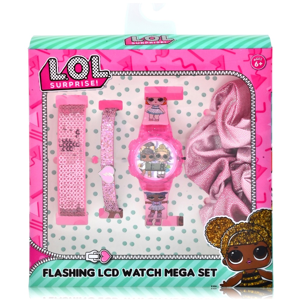 LOL Surprise! Mega-Set mit blinkender LCD-Uhr