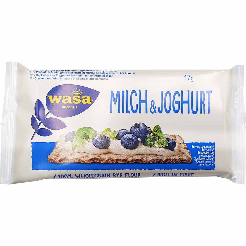 Wasa Knäckebrot Milch & Joghurt 120x17g= 2,04 kg MHD:30.9.25