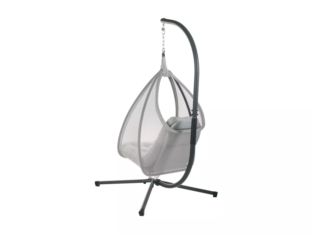 Fauteuil suspendu avec support gris clair AVEGNO