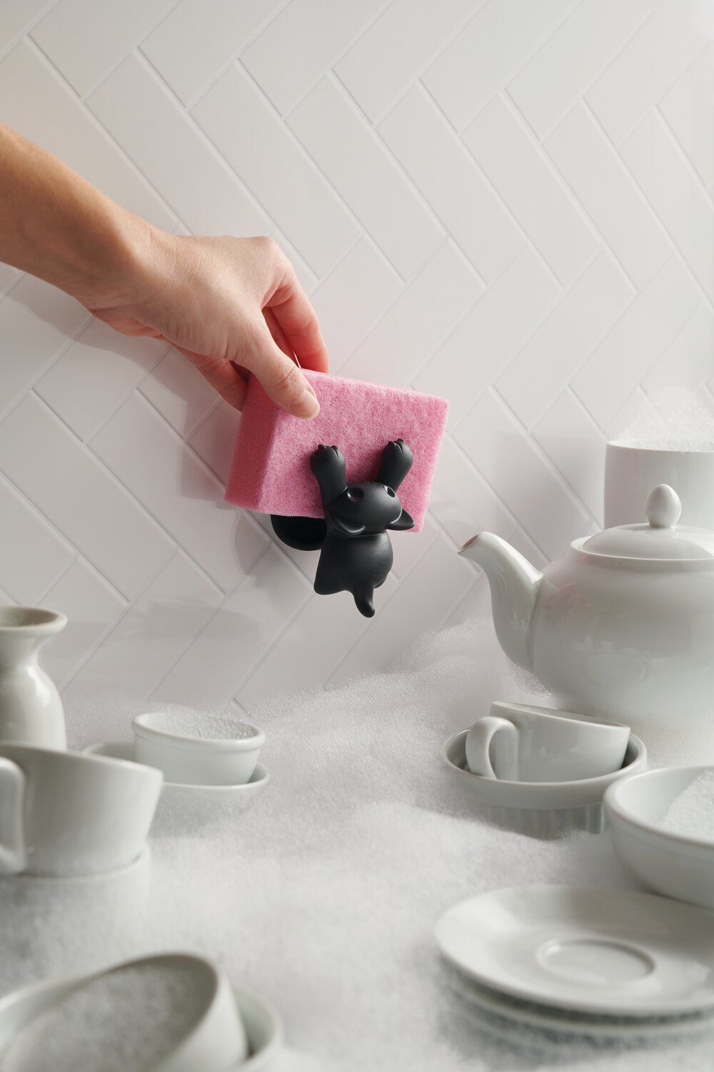 OTOTO  Scrubby holder til svamp - sort