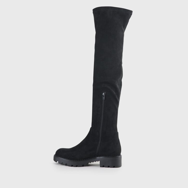 Myrna bottes plates véganes, noir