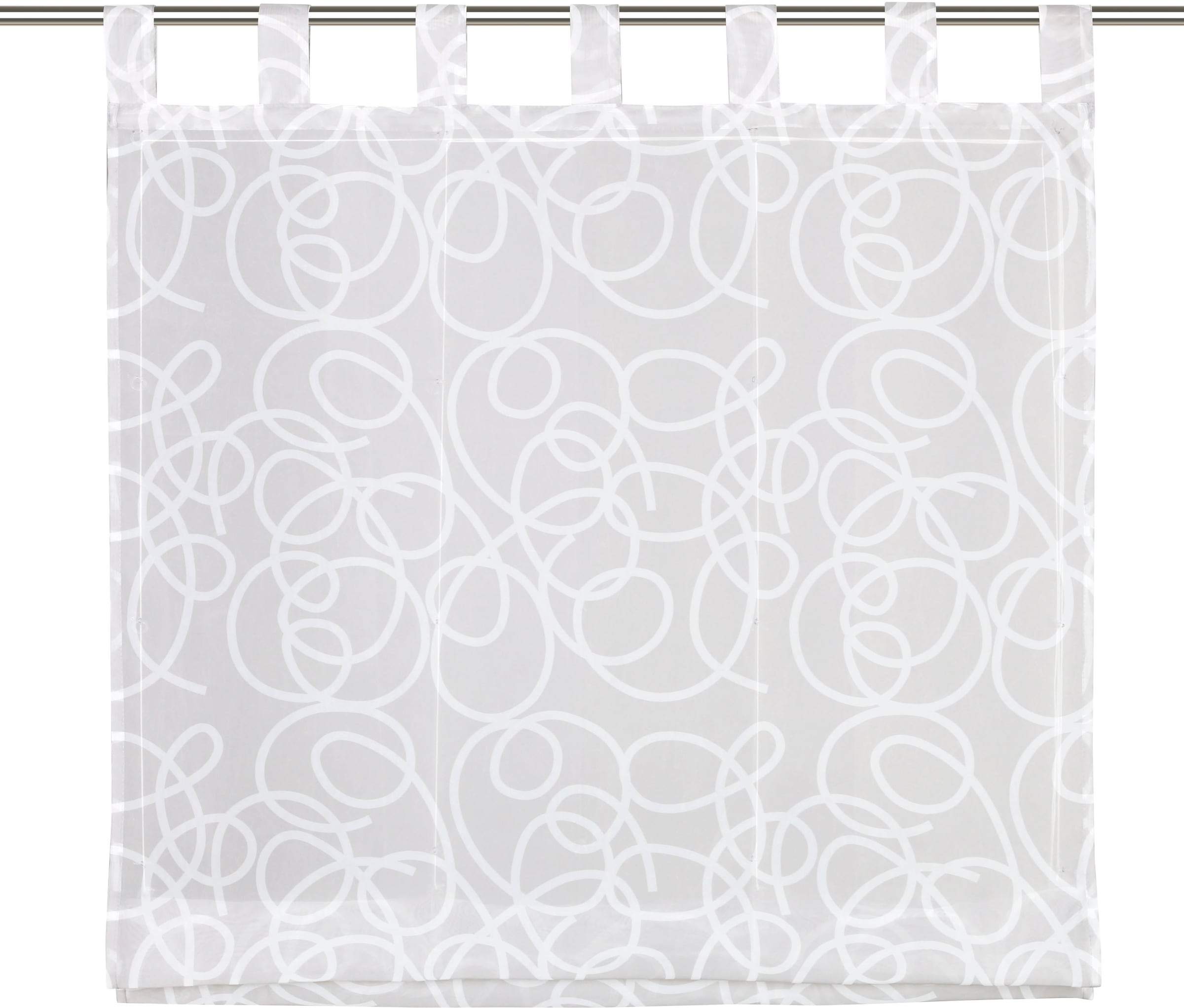 my home Raffrollo »Tanaro« mit Schlaufen Halbtransparent, Voile, Polyester