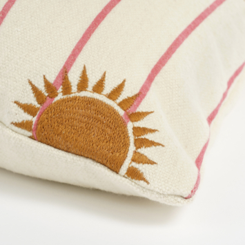 Kussen zon off white - l45xb45xh10cm
