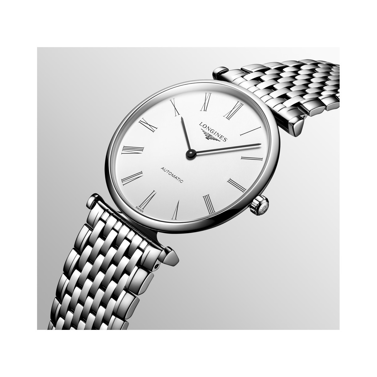 Montre Logines homme acier bracelet acier
