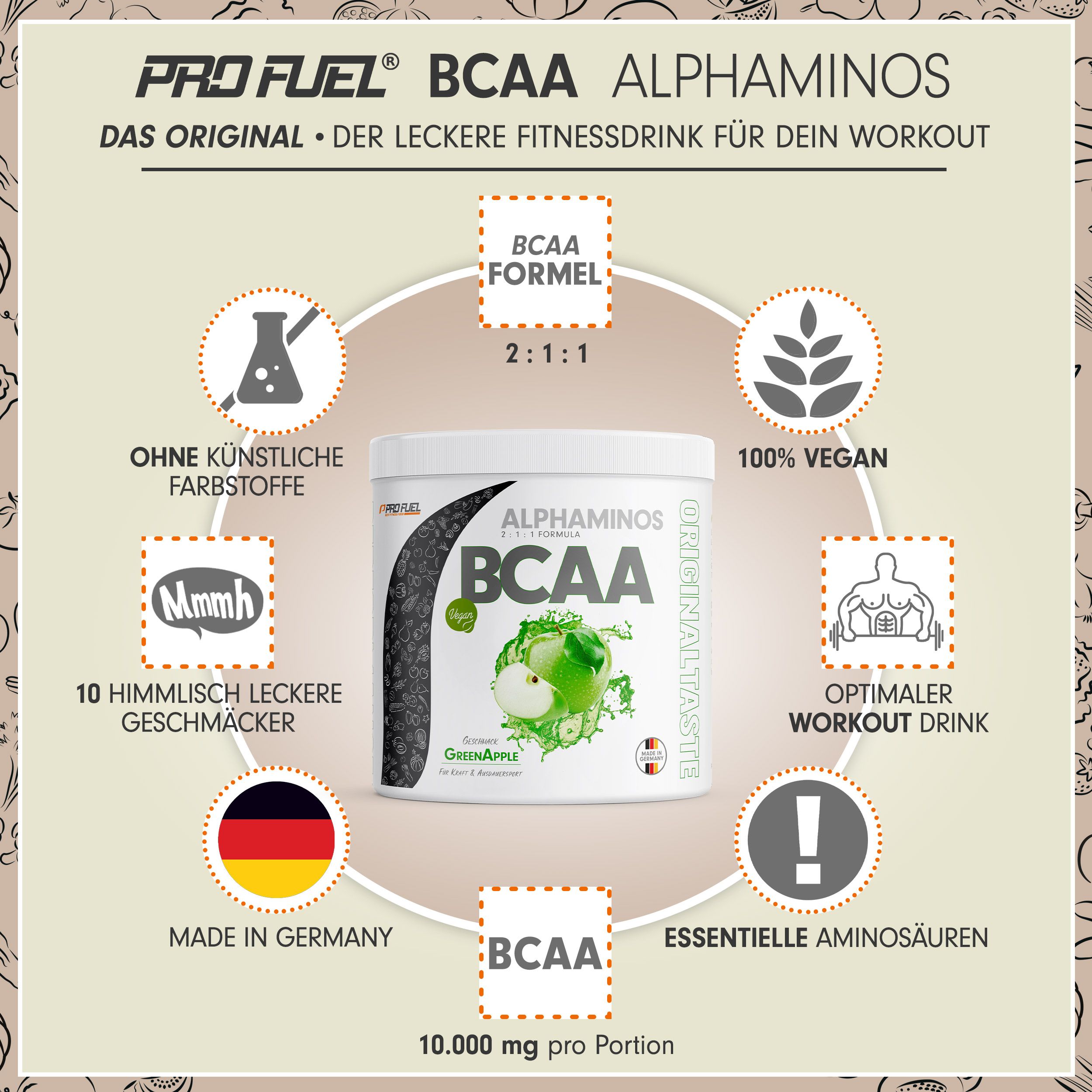 ProFuel - Alphaminos BCAA Pulver