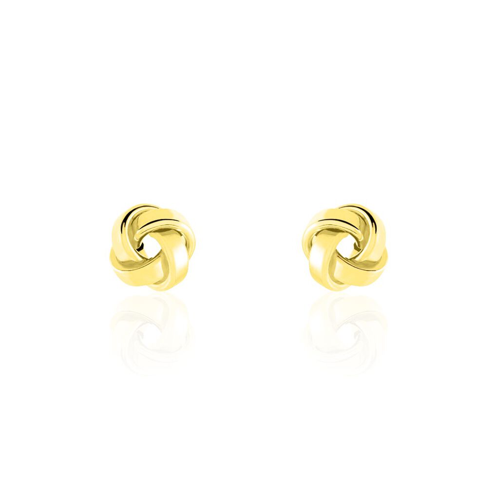 Boucles D'oreilles Puces Or Jaune Gauderique
