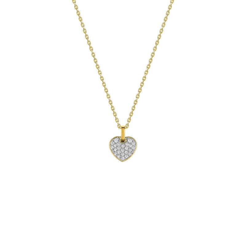 Collier Femme - Oxyde de zirconium - Or 18 Carats - Longueur : 42 cm