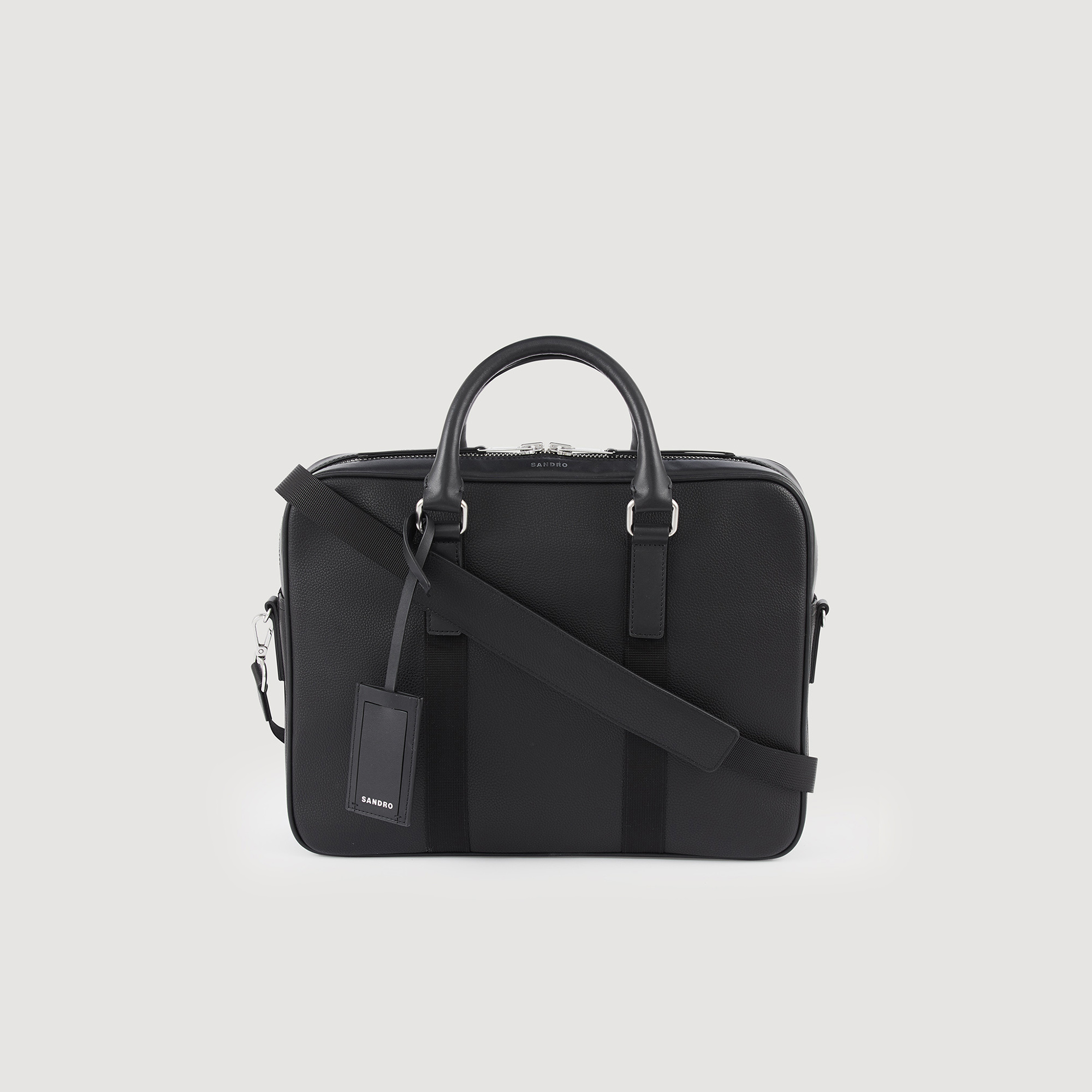 Grand briefcase en toile enduite