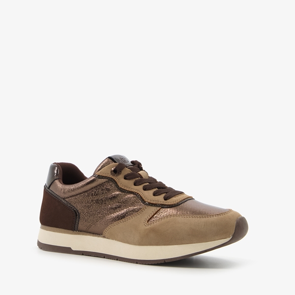 Tamaris dames sneakers met metallic details