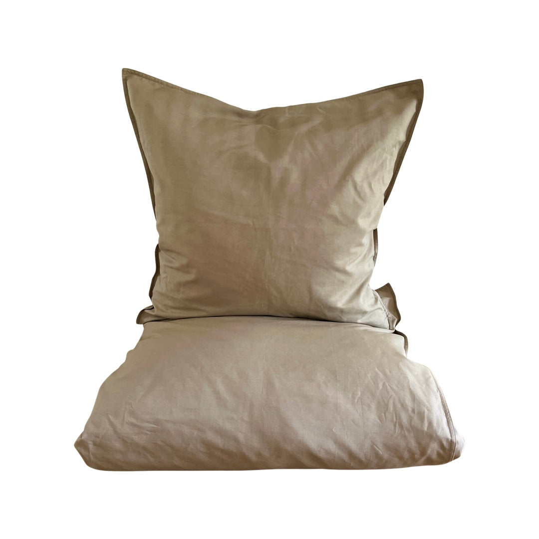 Omhu  Percale sengetøj - Mud