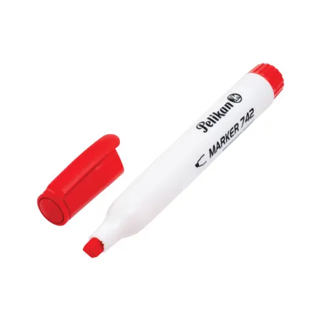 Pelikan Whiteboard Marker 742 Rot mit Meißeldocht
