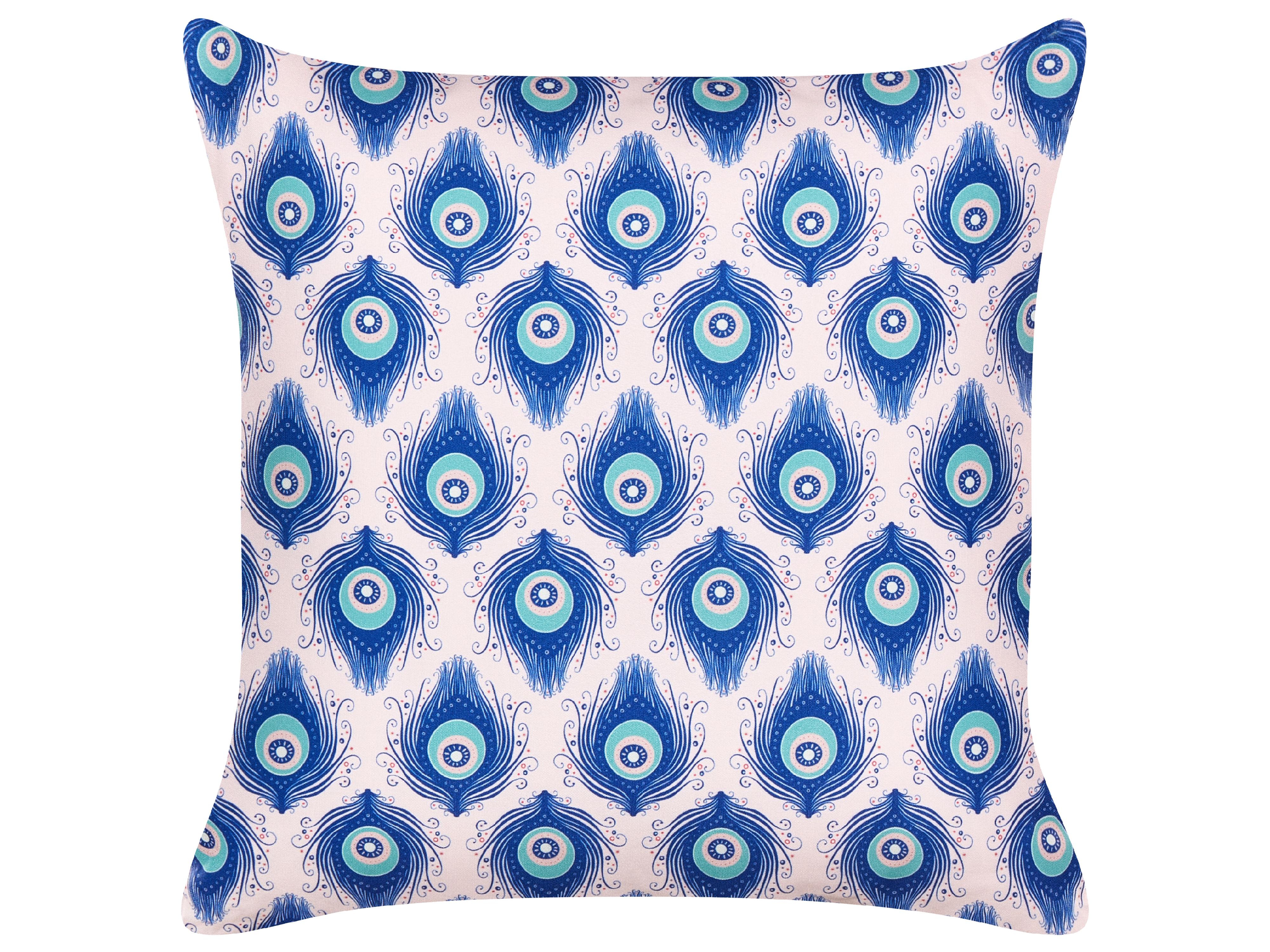 Set van 2 tuinkussens CERIANA dierenprint 45 x 45 cm Blauw