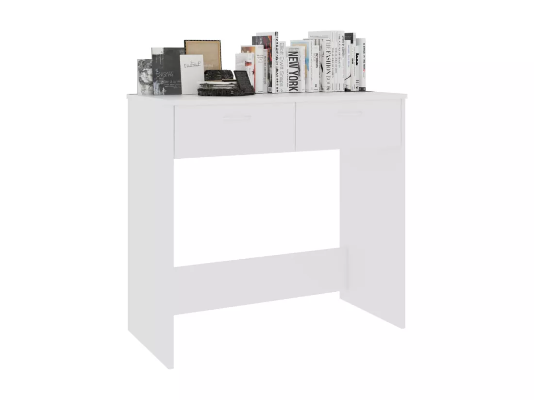 Bureau Blanc 80x40x75 cm Bois d'ingénierie