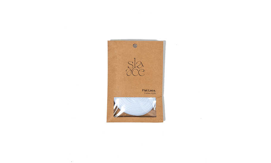 Slaace Fat Flat Laces White - 48h Delivery