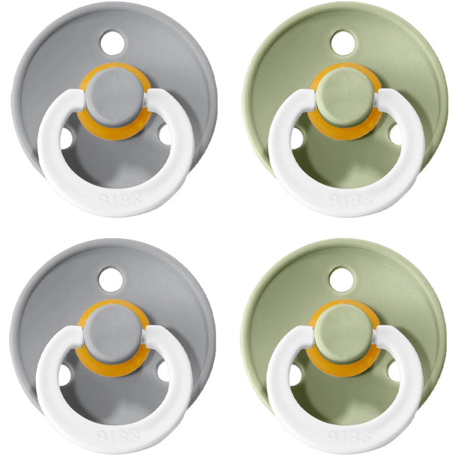 BIBS® Nachtschnuller Colour Sage  Cloud 0-6 Monate, 4 Stk.