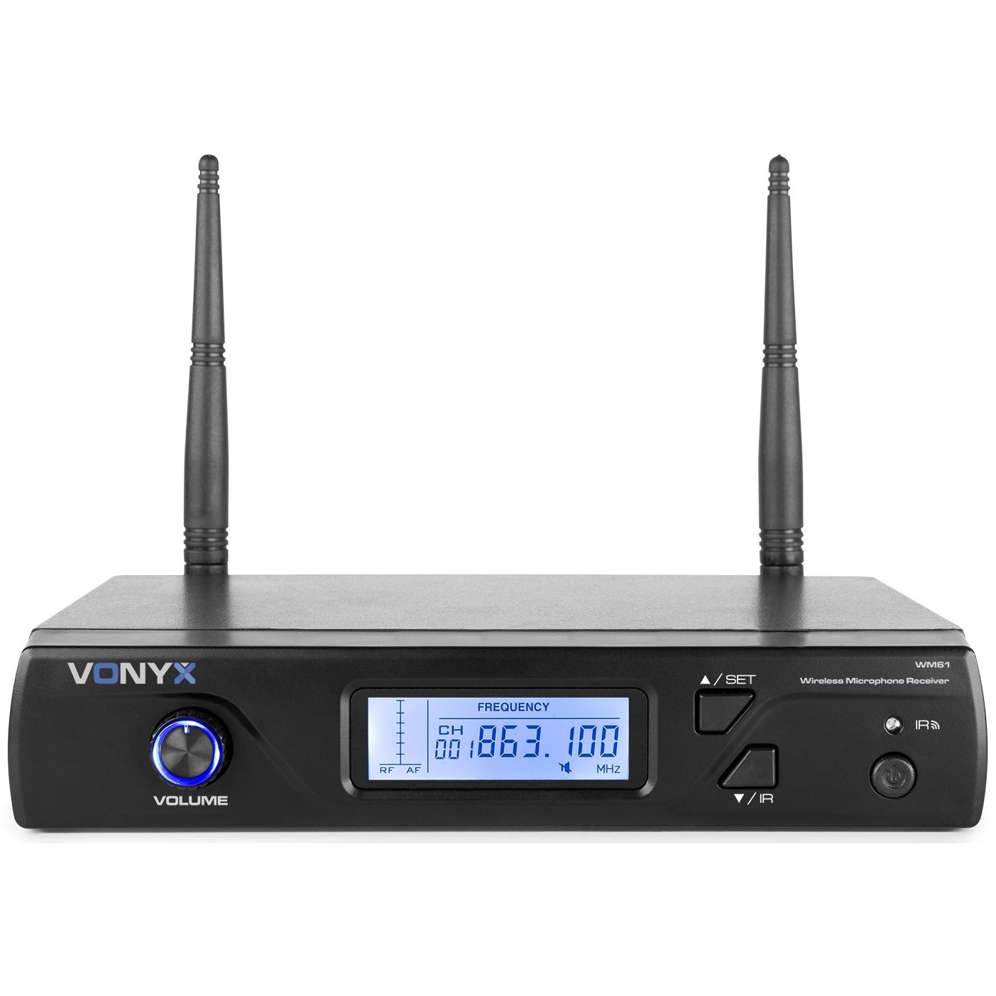 Vonyx WM61 UHF 16-kanaals draadloos microfoonsysteem (863 - 865 Mhz)