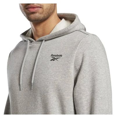 Sweat à capuche Reebok Identity Logo Gris