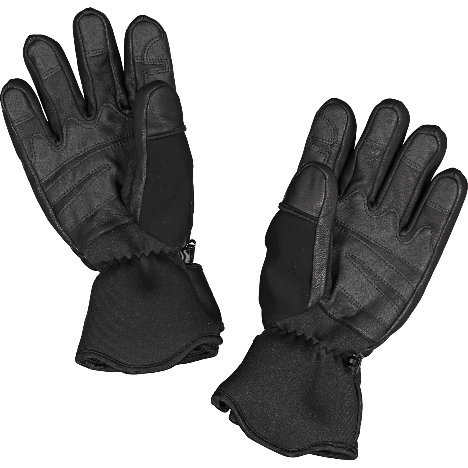 Sherpa Erwachsenen-Leder-Fingerhandschuh Riwan L, schwarz