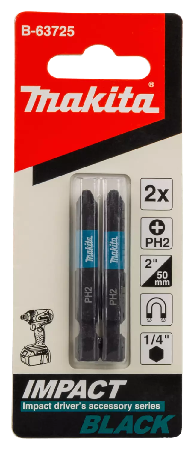 Makita B-63725 Slagschroefbit PH2x50mm