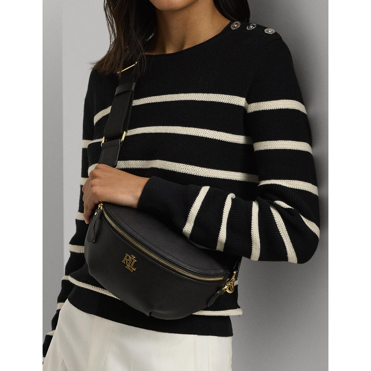LAUREN RALPH LAUREN<br>Bolsa de cintura de couro MARCY