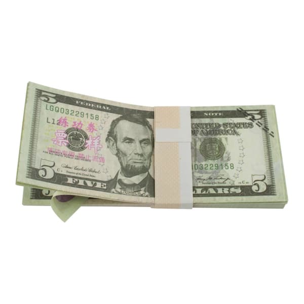 Lekepenger - 5 Amerikanske dollar (100 sedler)