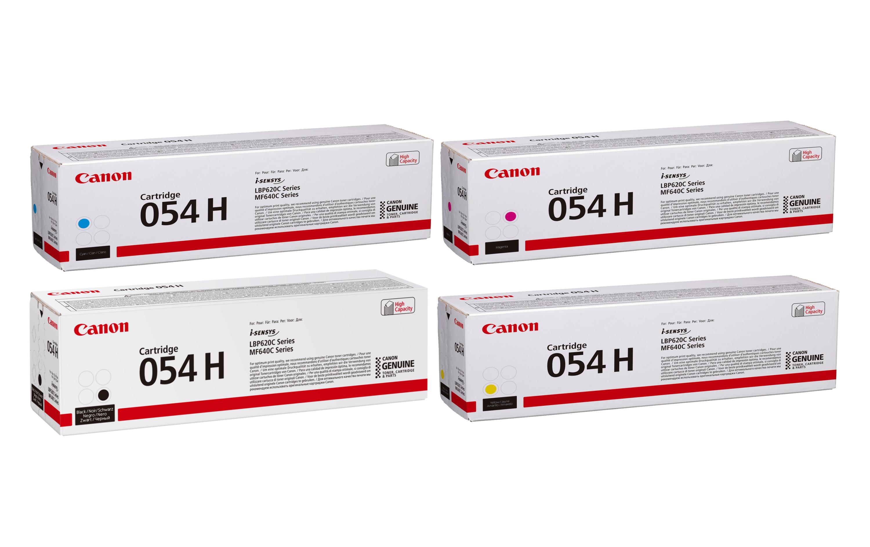 Toner 054 H Black/Cyan/Magenta/Yellow<br>Toner, Black, Cyan, Magenta, Yellow