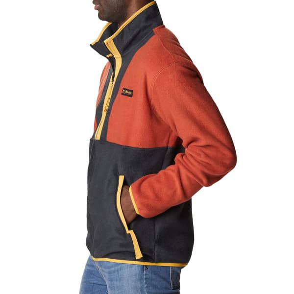 Veste polaire COLUMBIA M BACK BOWL FZ FLEECE WARP RED/RAW HONEY