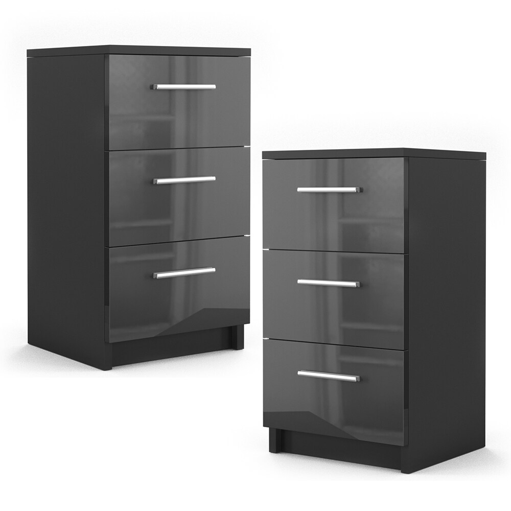 VICCO Nachttisch für Boxspringbett Nachtschrank Nachtkommode Kommode Schrank