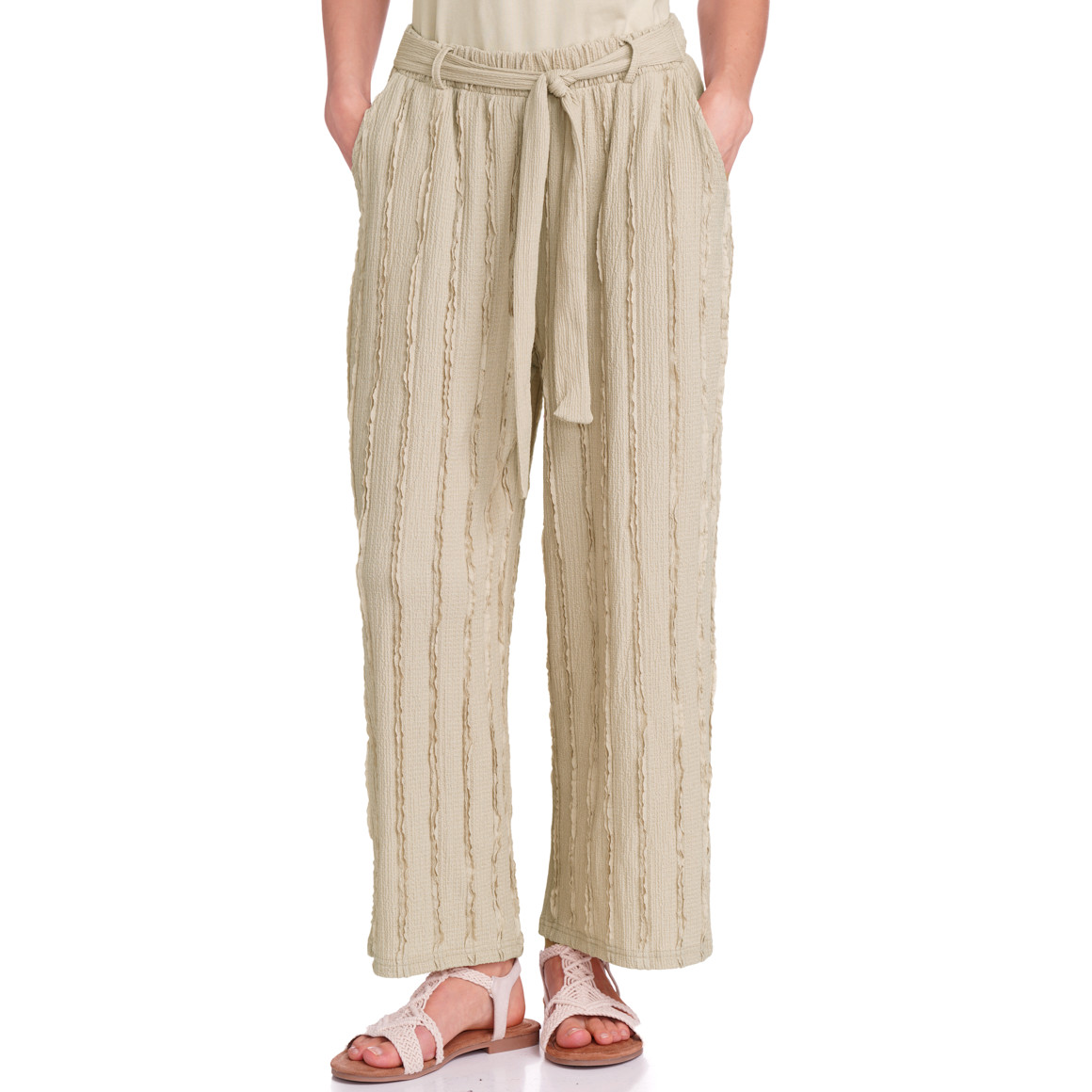 Gina Benotti Damen Culotte mit Strukturmuster beige
