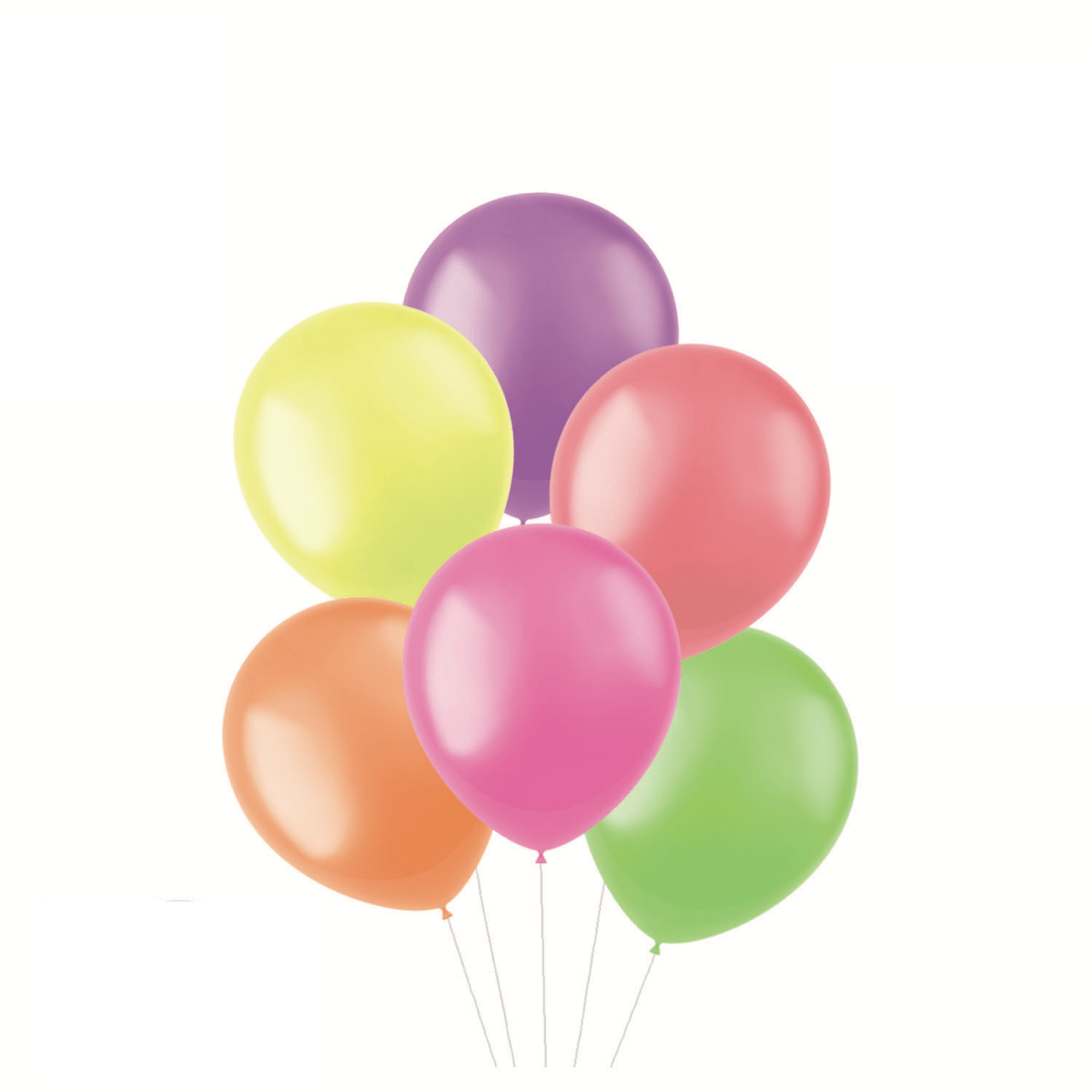 Gekleurde Ballonnen Neon 33cm 10st
