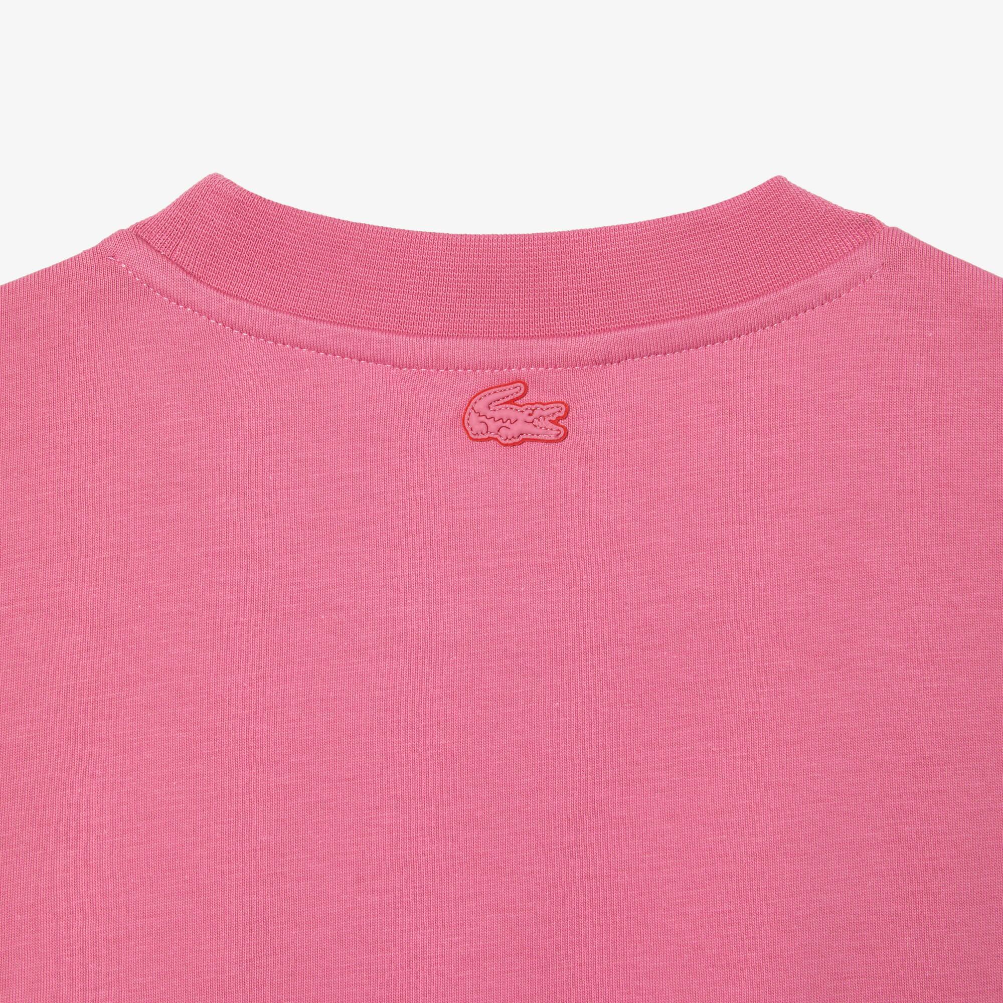 T-shirt femme Lacoste oversize fit en jersey de coton T-Shirts - Rose - Lacoste - Femme