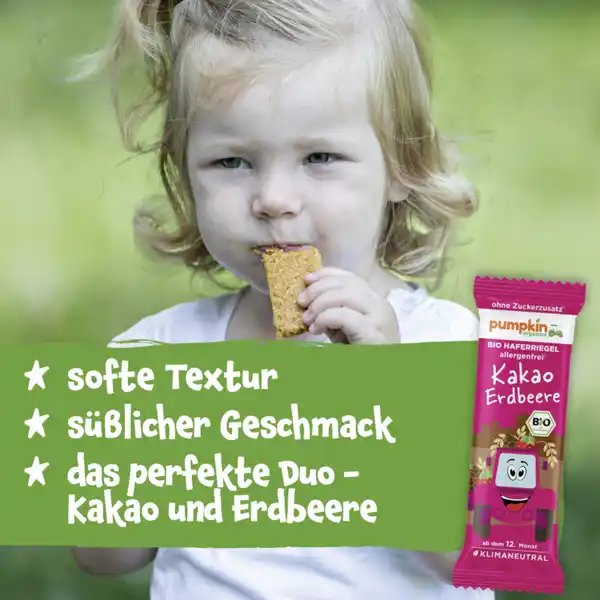 Bio Haferriegel Kakao & Erdbeere