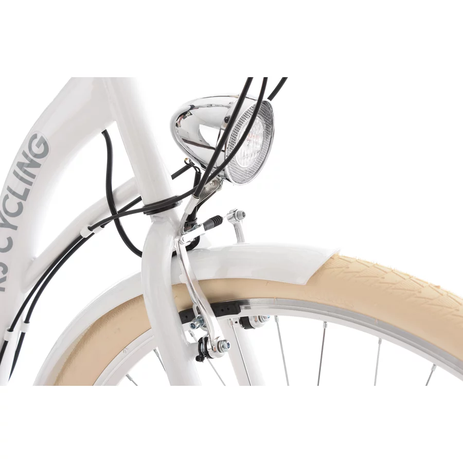 KS Cycling Damenfahrrad Cityrad 6-Gänge Balloon 28 Zoll Weiß