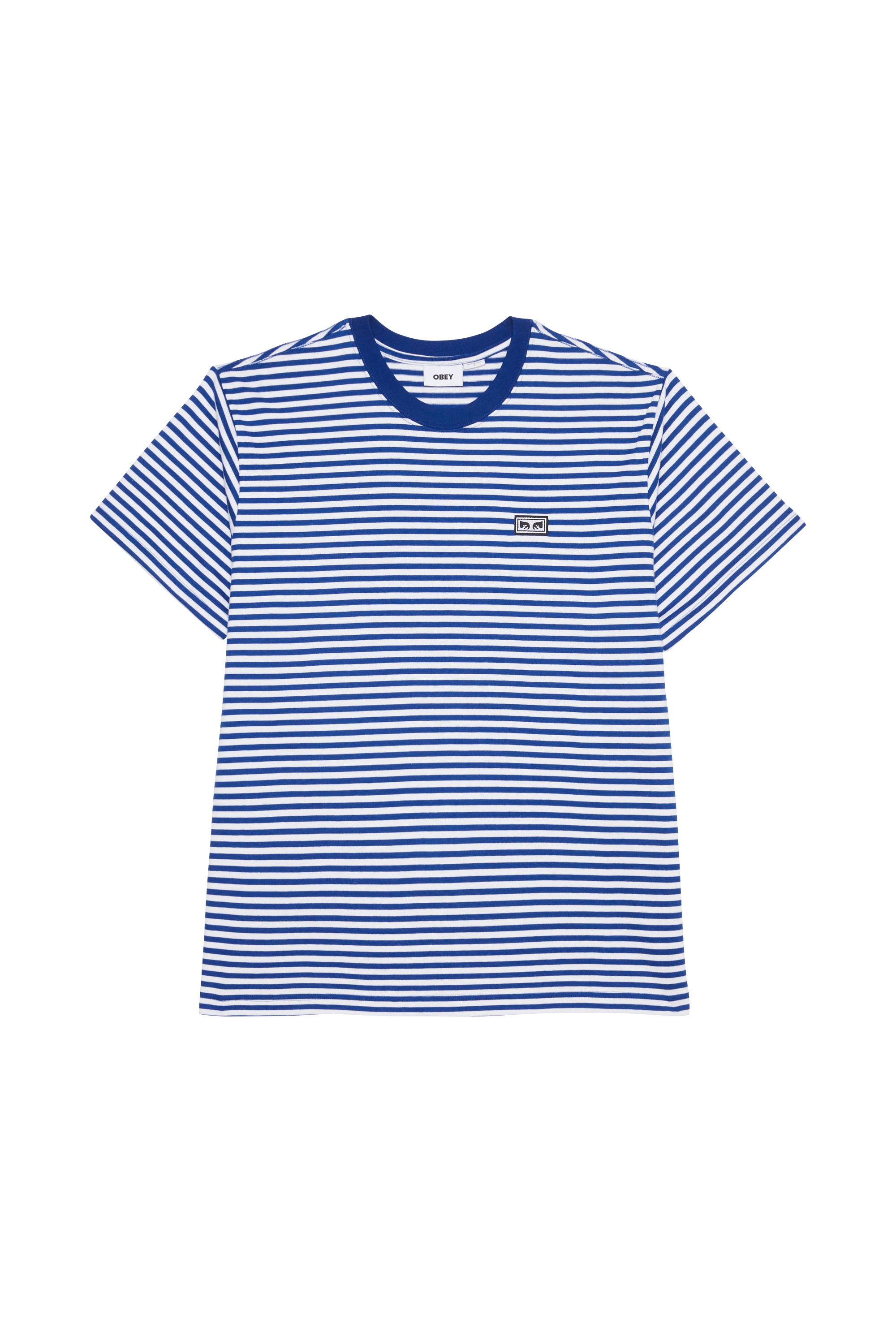 OBEY T-shirt  TEES 131080331 EW EYES STRIPES Bleu