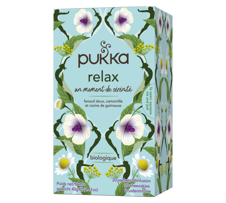 Infusion Relax Camomille, fenouil & racine de guimauve - Bio 20 sachets - Pukka
