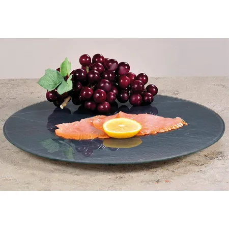 Kesper Drehplatte, Schiefer, Glas