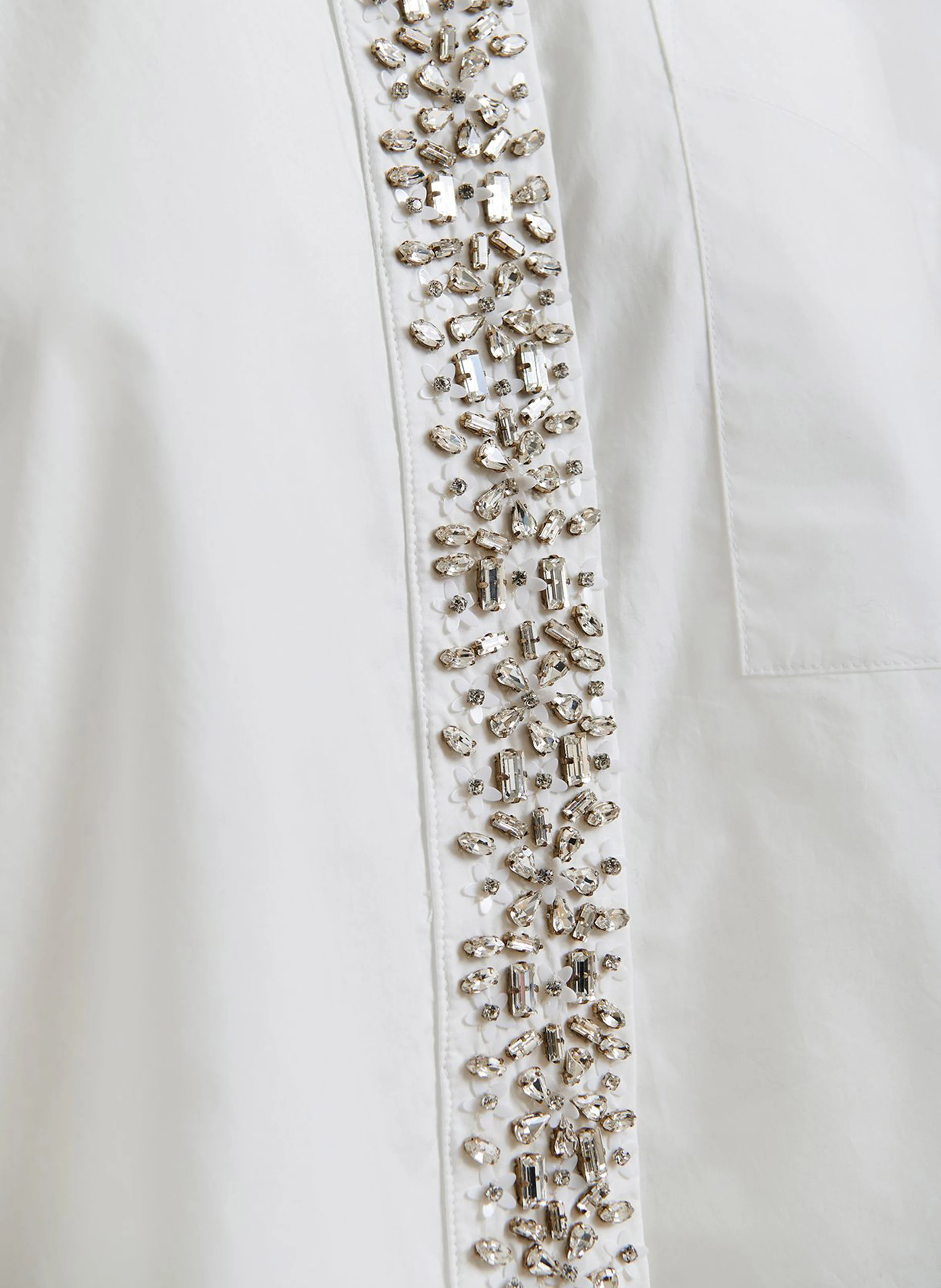 HILVER - Chemise col classique en coton | Blanc