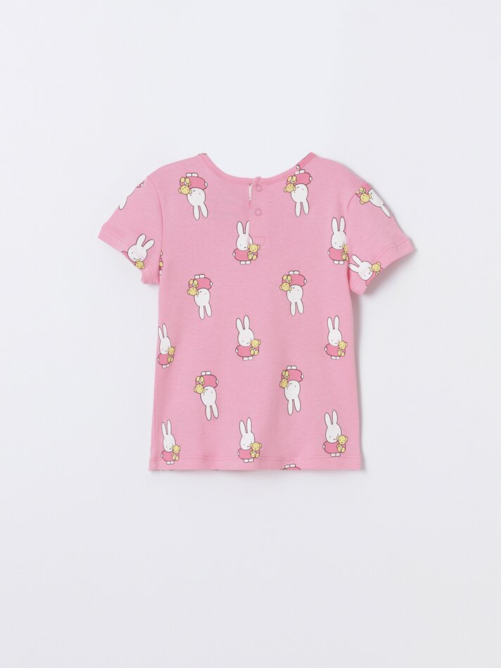 Conjunto com 2 pijamas estampados da Miffy - Laranja Claro